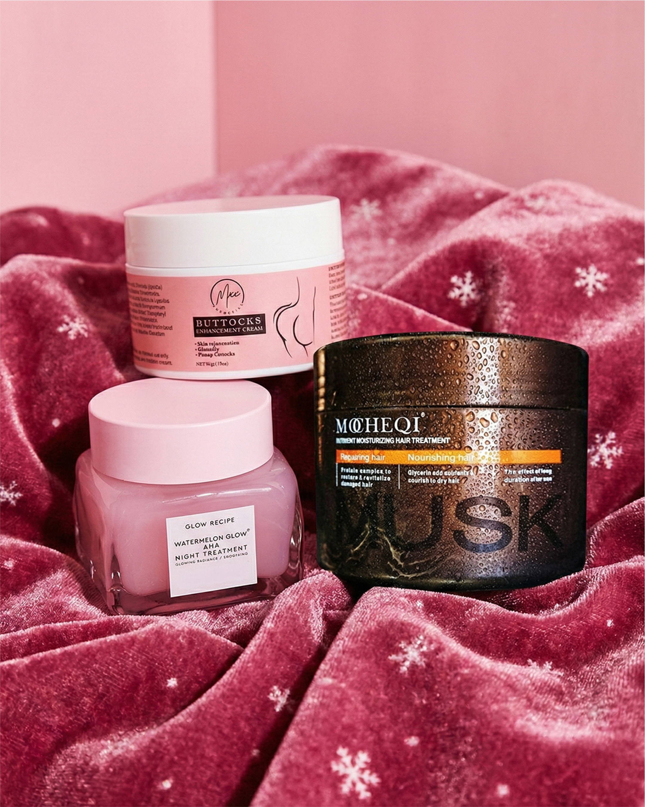 Hair Mask + Night Cream + Butt Enhancement Cream